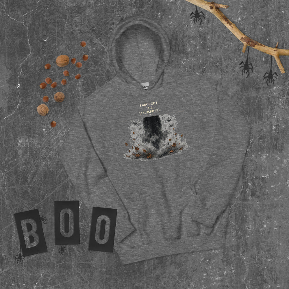 I Brought the Atmosphere Hoodie mockup — Slate