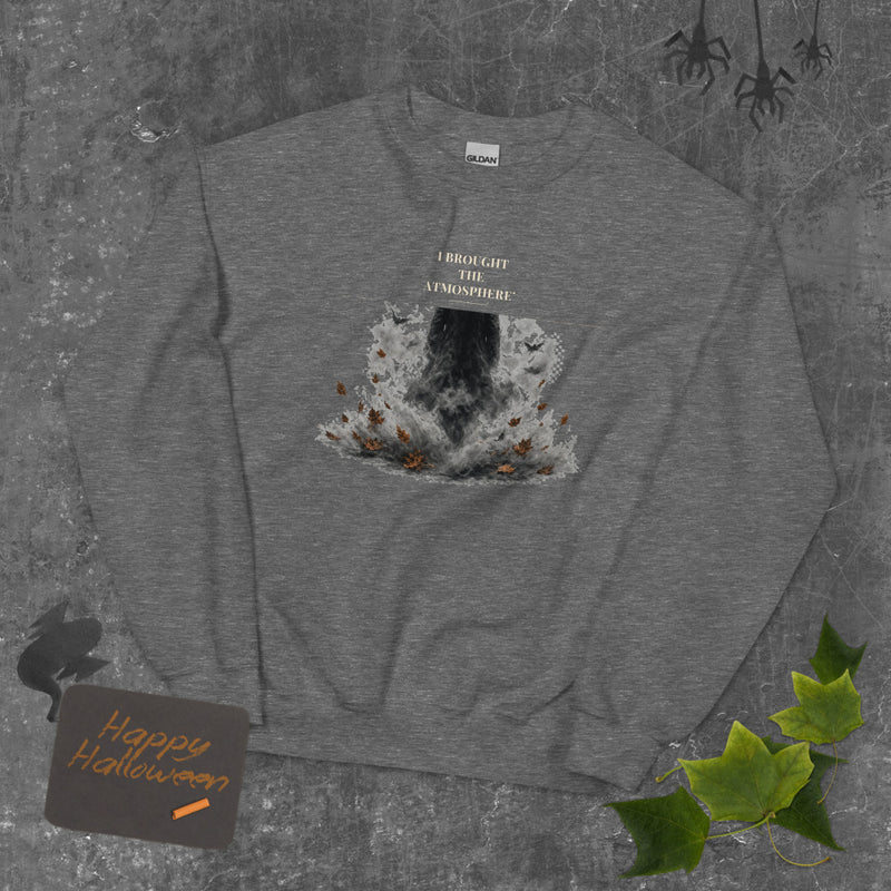 I Brought the Atmosphere Sweatshirt mockup — Slate
