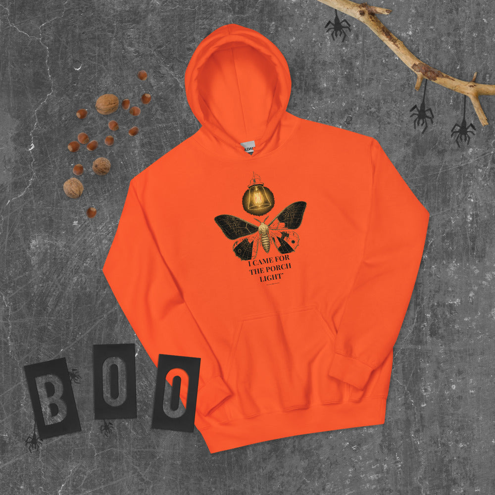 I Came for the Porch Light Hoodie mockup — Rust